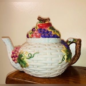 90’s Vintage Kitschy Teapot - Baum Bros Cornucopia Collection